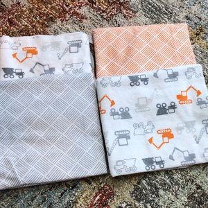 Baby Flannel Receiving Blankets set of 4